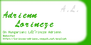 adrienn lorincze business card